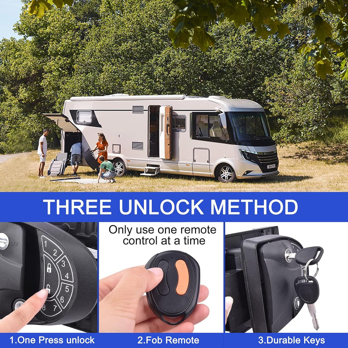 RV Keyless Entry Door Lock with Backlit Keypad W8053