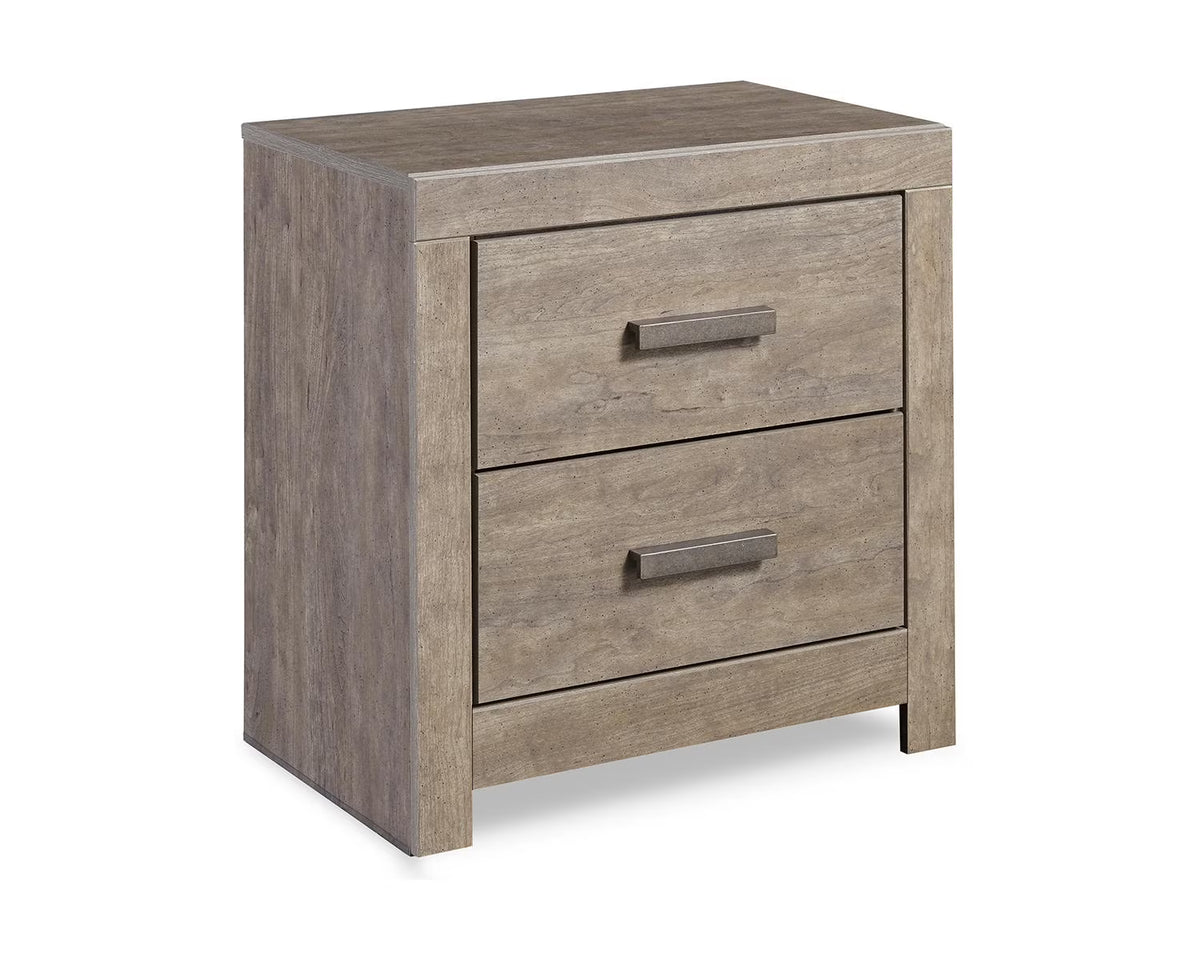 Gray 2 Drawer Nightstand N60973