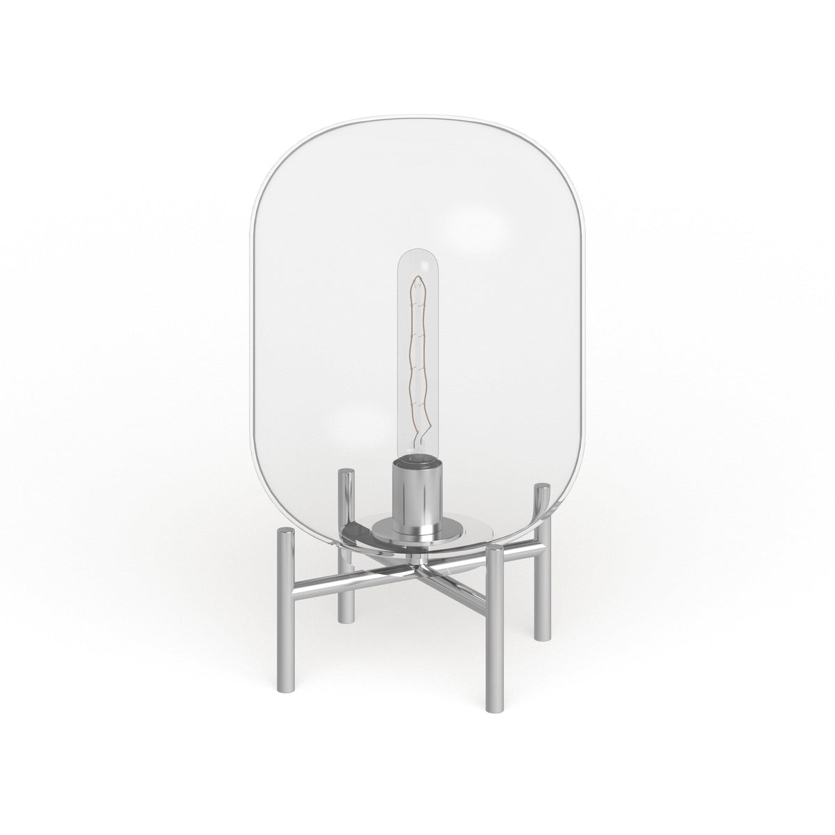 Clear Glass Globe Table Lamp L947976