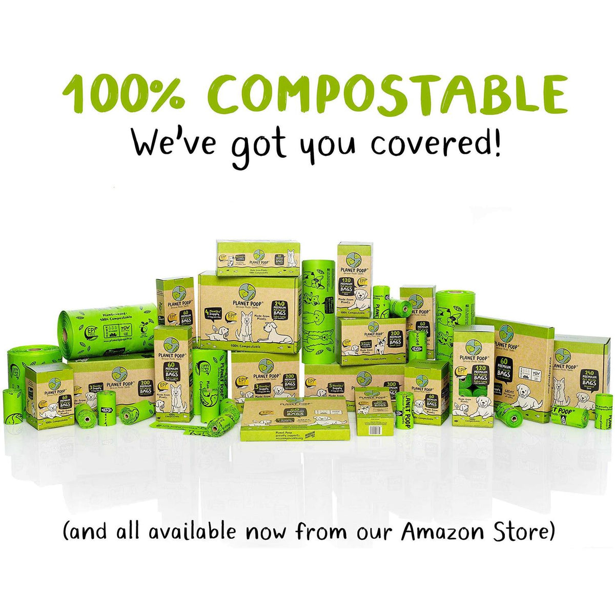 Compostable Dog Poop Bags on Refill Rolls Q49003