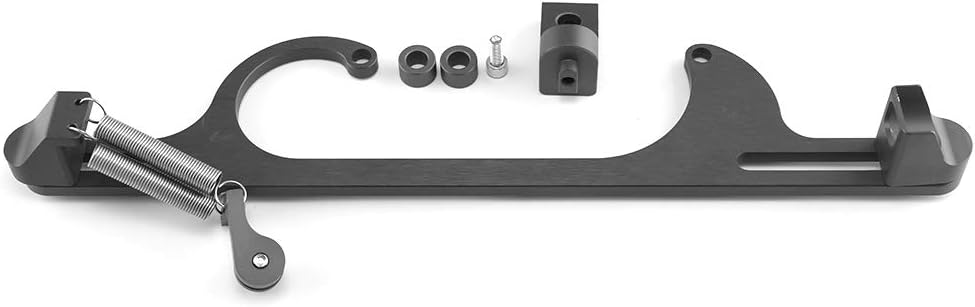 Billet Aluminum Anodized Throttle Cable Bracket Adjustable Silver Pack of 2 I777