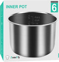 6 Qt Stainless Steel Inner Pot for 6 Quart Pressure Cooker V734