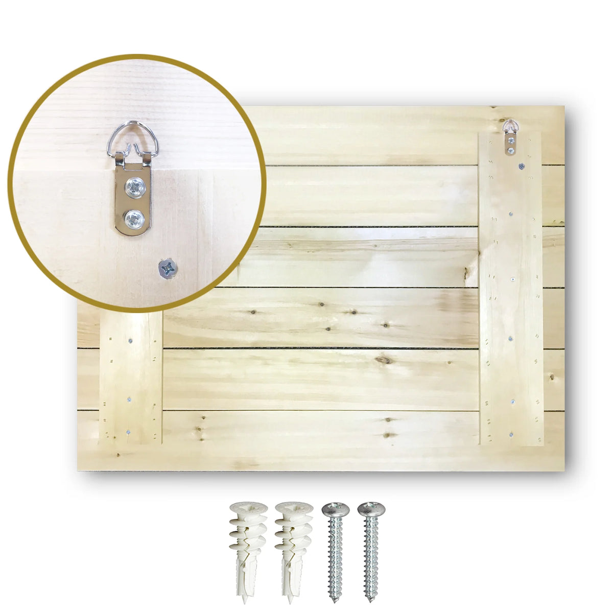 Natural Pine Wood Cityscapes Wall Art N805511
