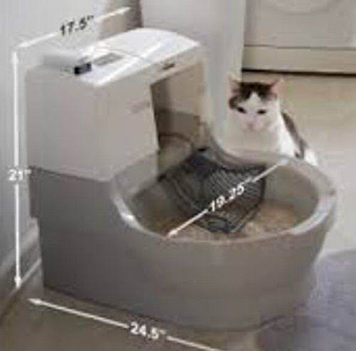 Self Washing Flushing Cat Box Y776