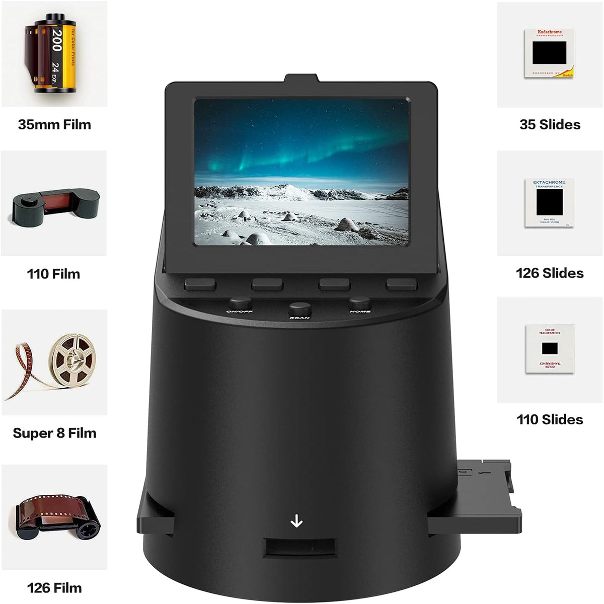 22MP Film Scanner with 3.5 LCD V3177