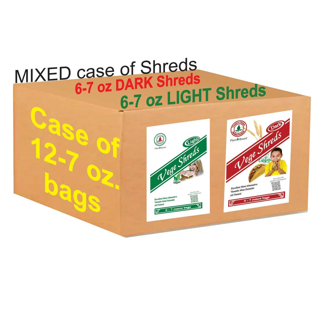 Mixed Light & Dark Vege Shreds 12 - 7 oz. bags S738479