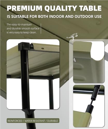 Ultralight Aluminum Folding Camping Table with Carry Bag H1040
