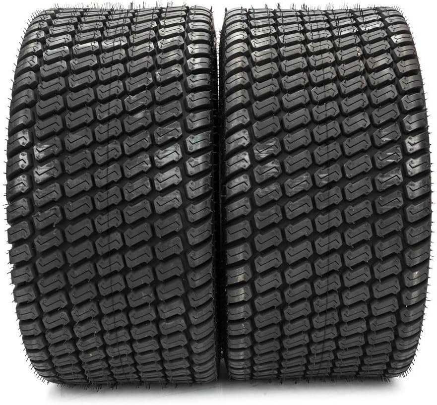 Set of 2 24x12.00-12 Lawn Mower Tires 4 Ply Tubeless K956636