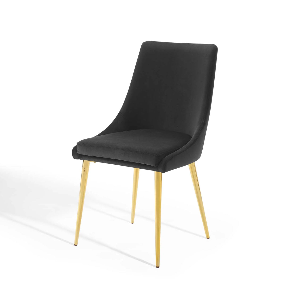 Black Velvet Dining Chair D647