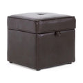 Brown Modern Storage Ottoman R375
