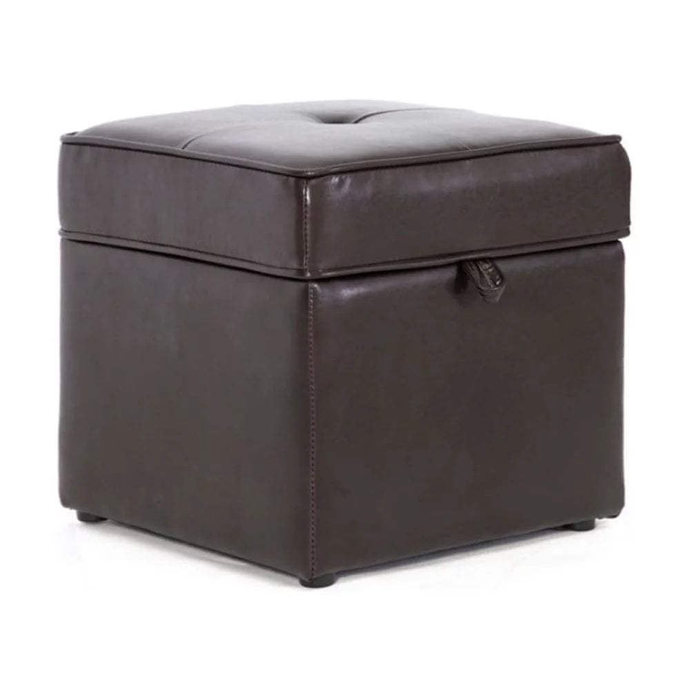 Brown Modern Storage Ottoman R375