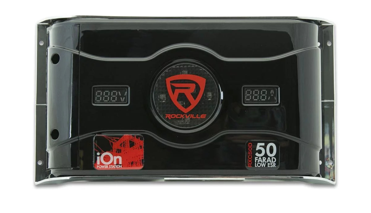 50 Farad 24V Car Audio Capacitor with Voltage Amperage Meter Q400267