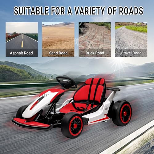 24V Electric Drift Kart with 2X200W Motor, 7AH Battery D991636