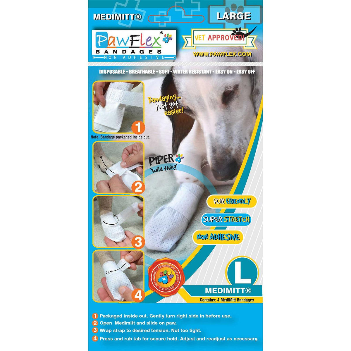 Paw Bandages for Dogs Cats and Pets A701912