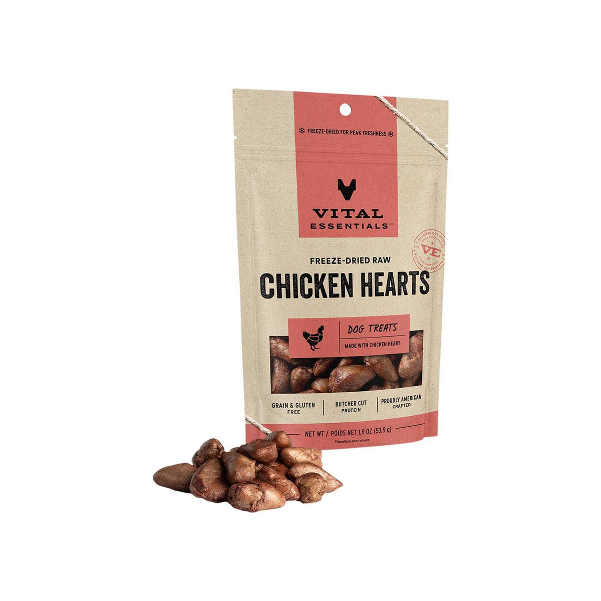 Freeze Dried Chicken Hearts Dog Treats L425