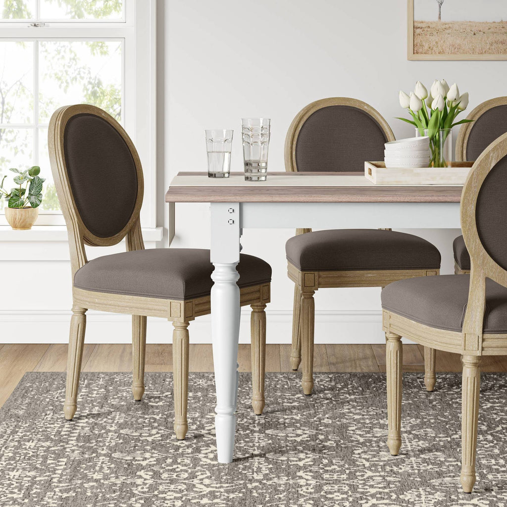 Oval Back Dining Chair Gray N204658