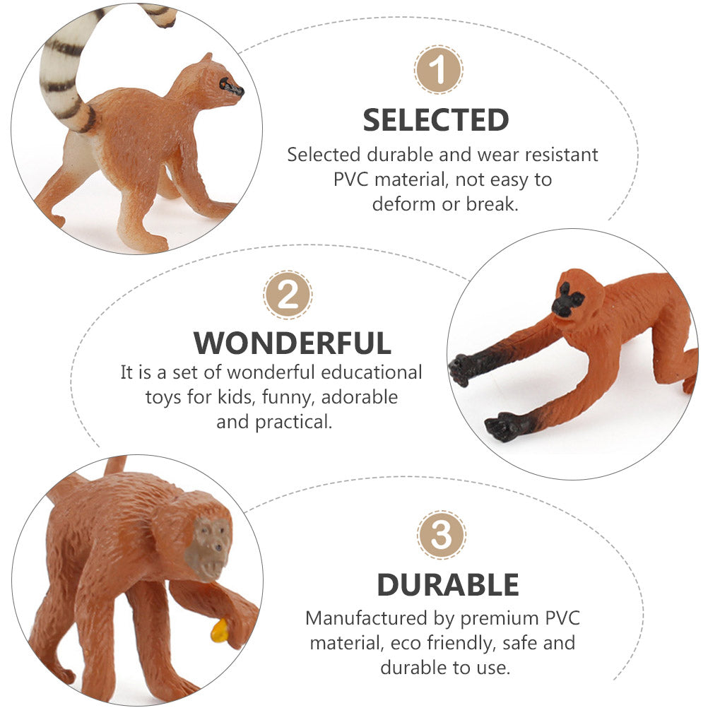 Solid Long-tailed Monkey Decoration Toy O392260