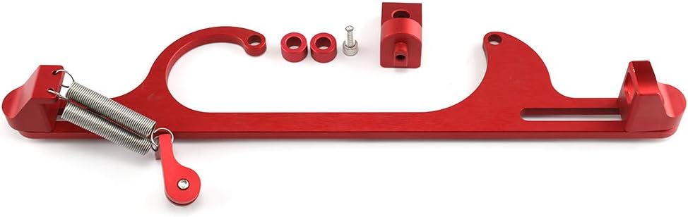 Billet Aluminum Anodized Throttle Cable Bracket Adjustable Silver Pack of 2 I777