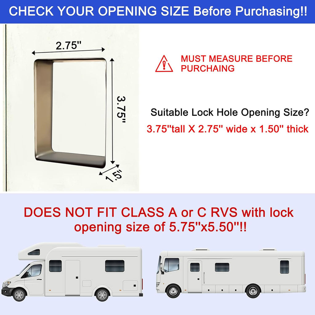 RV Keyless Entry Door Lock with Backlit Keypad W8053