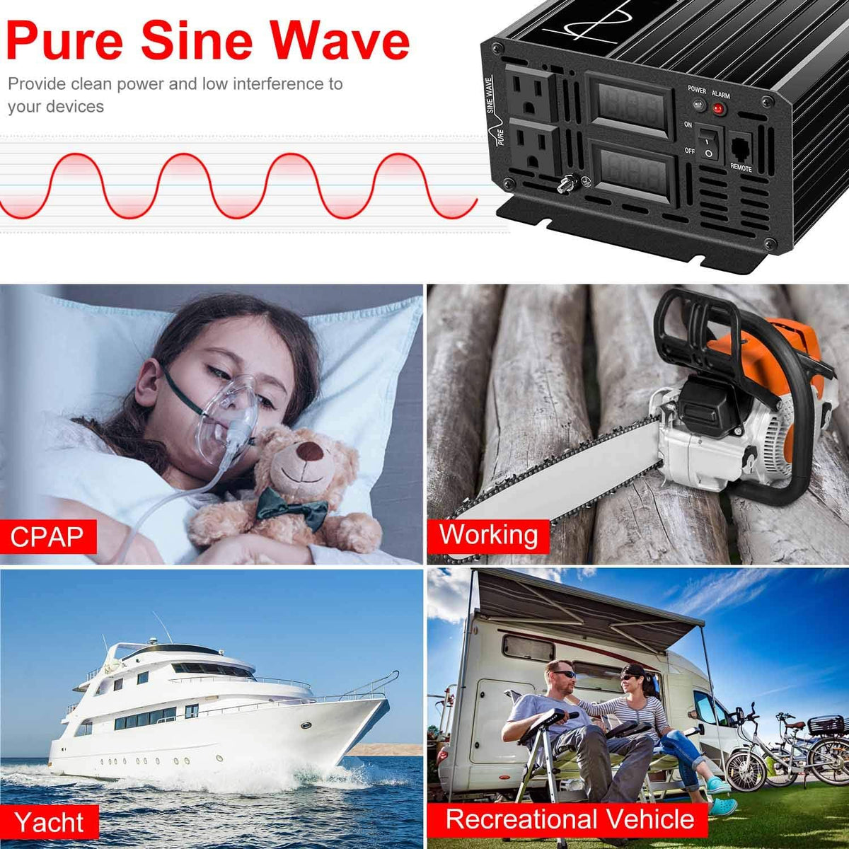 1500W Pure Sine Wave Solar Inverter F45078
