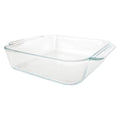 2-Quart Square Clear Glass Casserole Baking Dish J2544