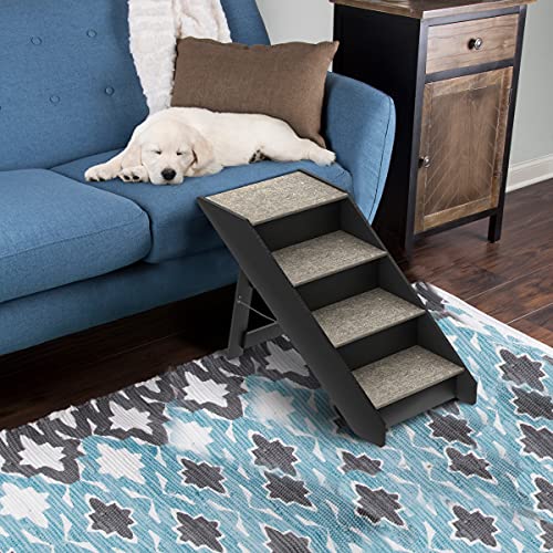 Gray Foldable Nonslip Dog Steps W508473