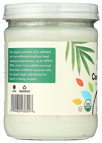 Organic Refined Coconut Oil, 14 Fl Oz (Pack of 2) X36718