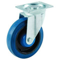 4 inch Blue Rubber Swivel Plate Caster A4413