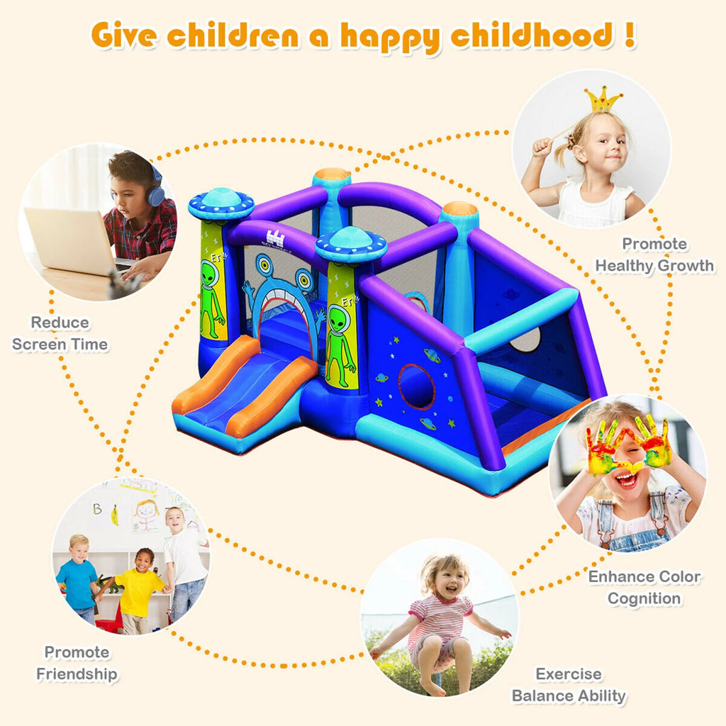 Inflatable Bouncer Kids Jump Slide Ball Pit with 480W Blower P653