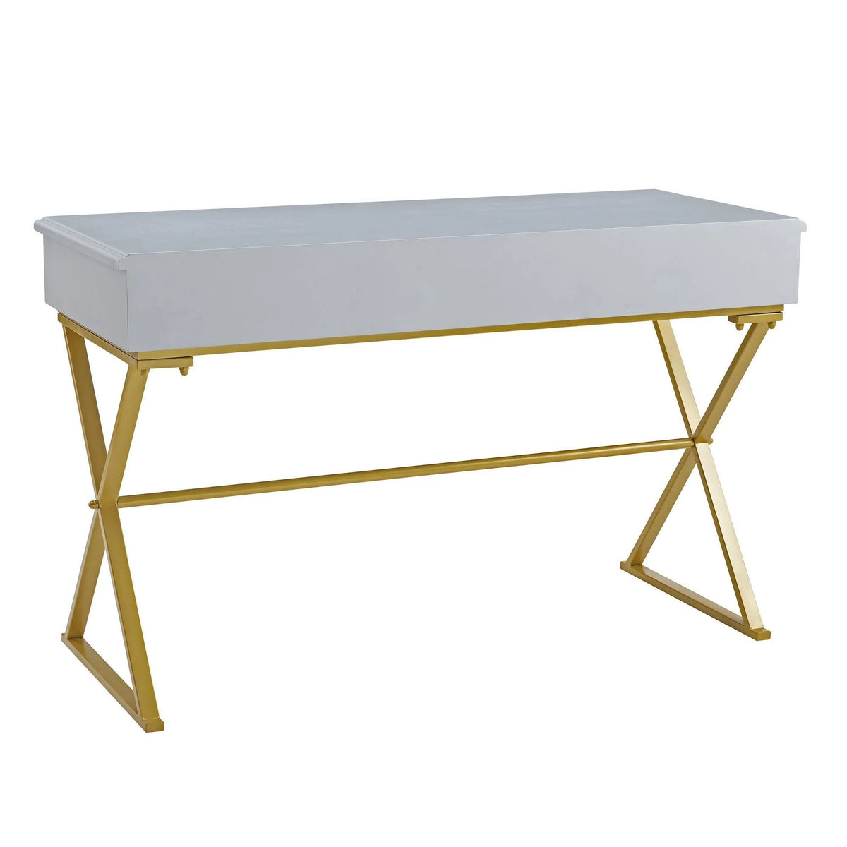 Grey 2 Drawer Desk E489