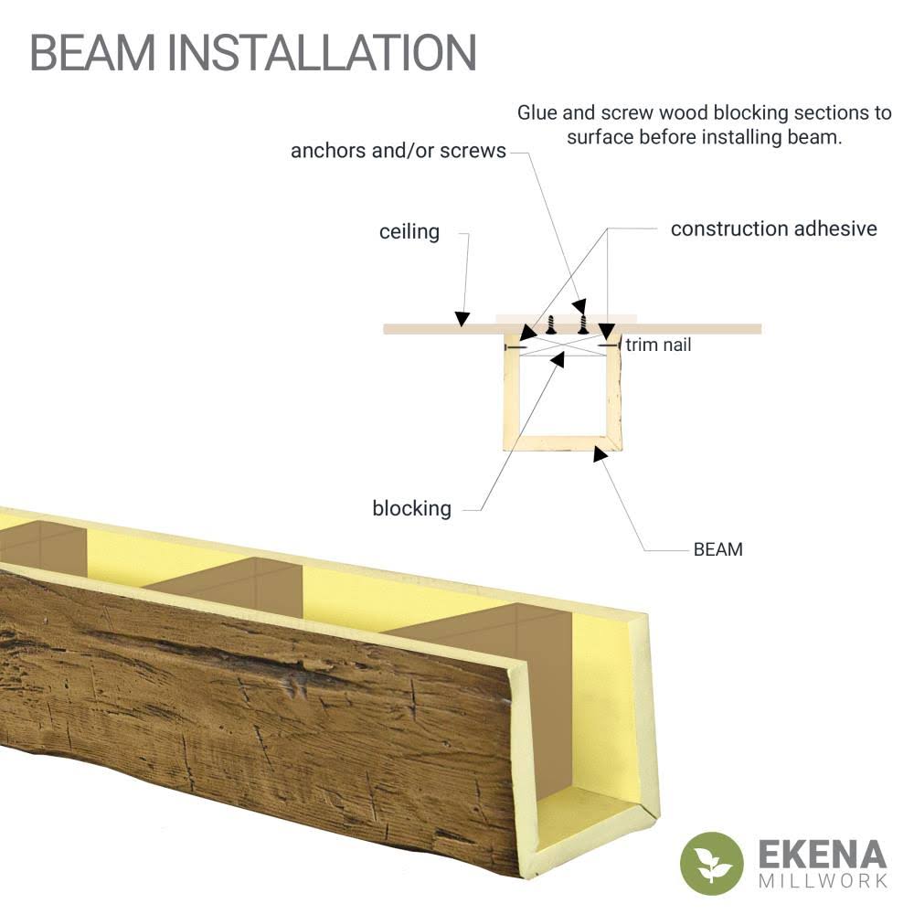 Natural Faux Wood Ceiling Beam X726951