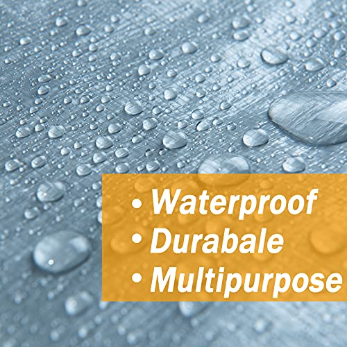 Blue 6 Mil Waterproof Poly Tarpaulin with Reinforced Edges T717