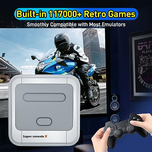 Retro Video Game Console with 2 Gamepads (128GB) H26018