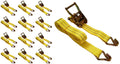 12 Pack 4000 lbs Ratchet Straps D94041