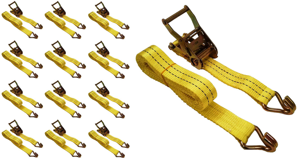 12 Pack 4000 lbs Ratchet Straps D94041