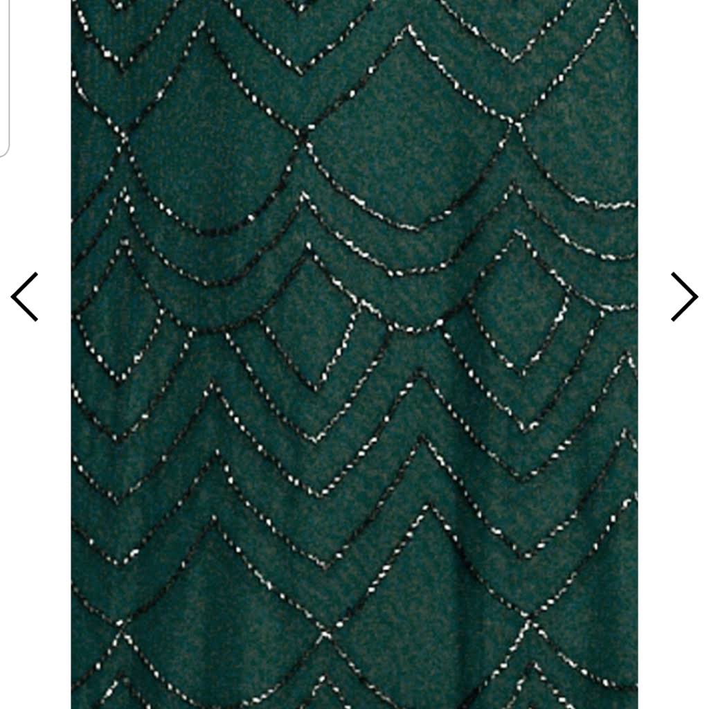 Beaded Blouson Gown - Green K123656