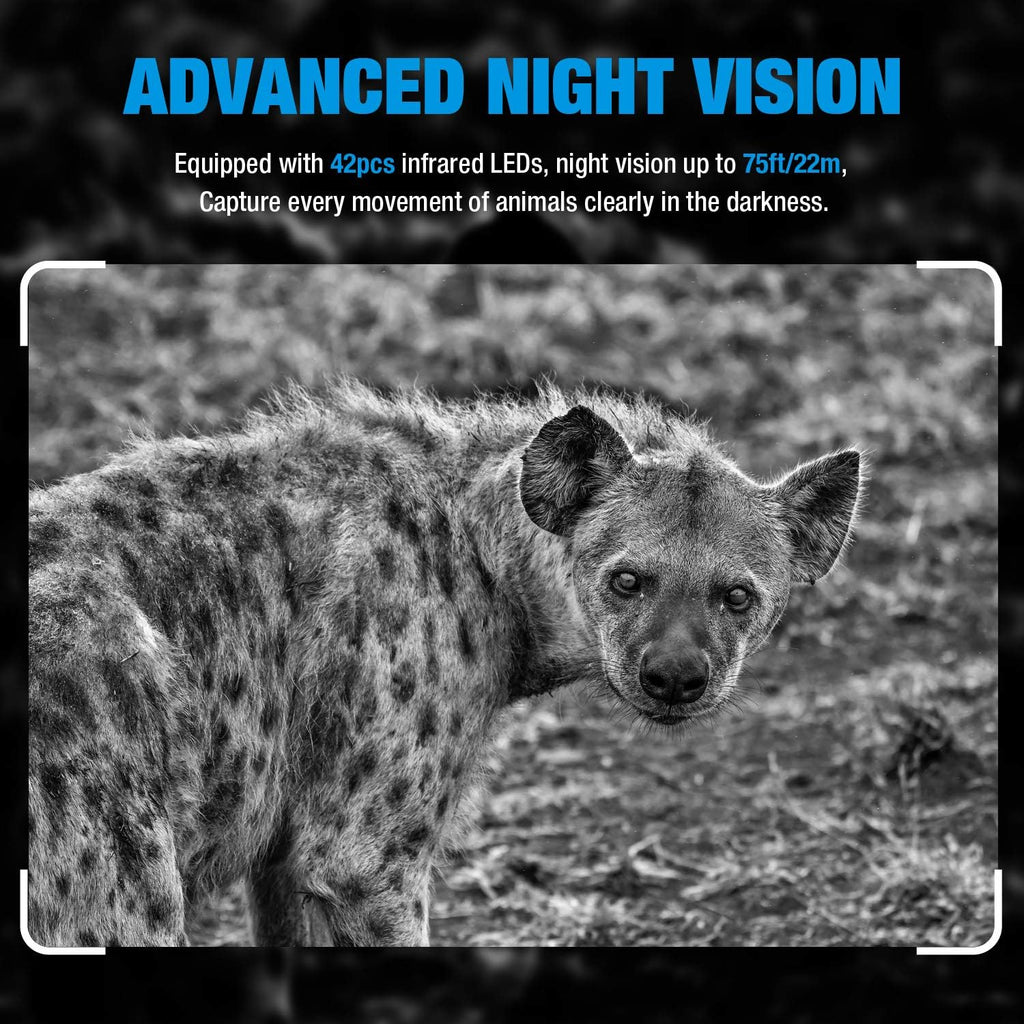 2-Pack Night Vision Trail Cameras 20MP 1296P Waterproof U698