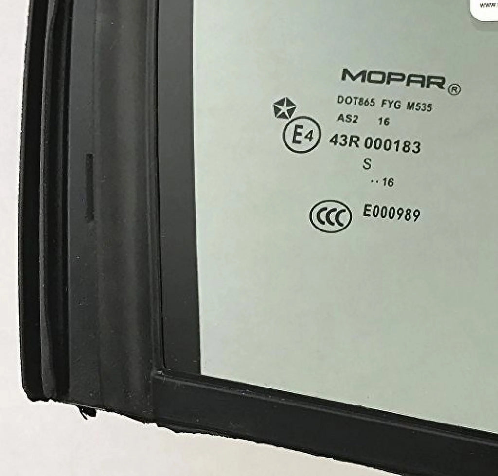 Passenger Right Side Rear Vent Window Glass T3191
