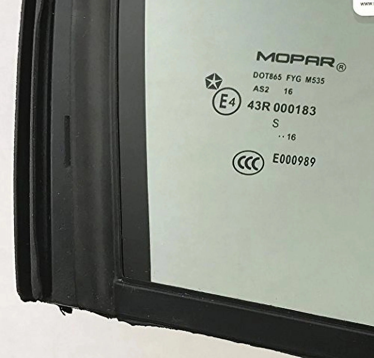Passenger Right Side Rear Vent Window Glass T3191