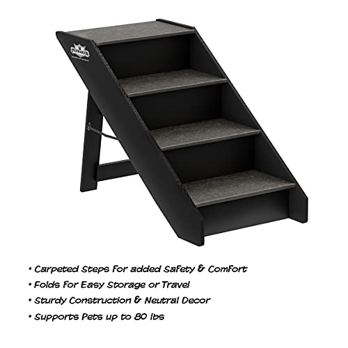 Gray Foldable Nonslip Dog Steps W508473