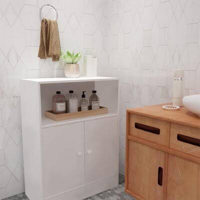 Bathroom Storage Floor Cabinet with Two-Door Storage Cabinet N86987