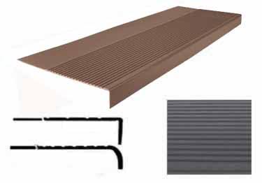 Rubber Stair Treads Non Slip Safety Rib (12-1/4 in. x 60 in.) D799