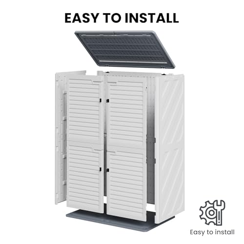 64 Cu.Ft Outdoor Resin Storage Cabinet Z1228