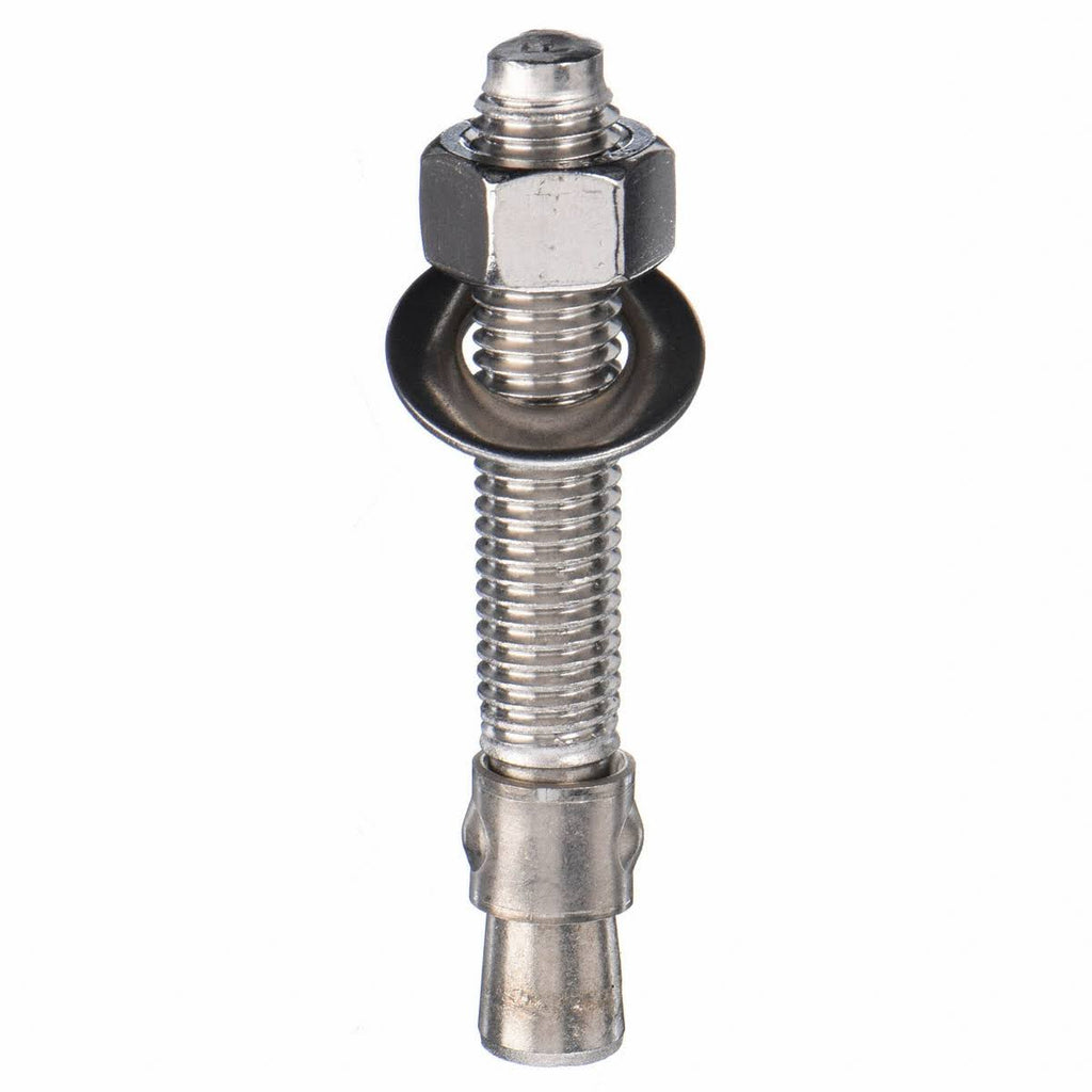 7x22 Stainless Steel Expansion Wedge Anchor, 1/2x22, Plain, 25pk M911
