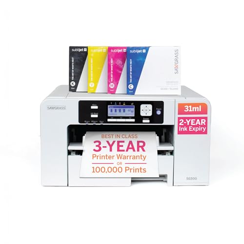 Sublimation Printer Bundle with 31mL Inks & Paper V503
