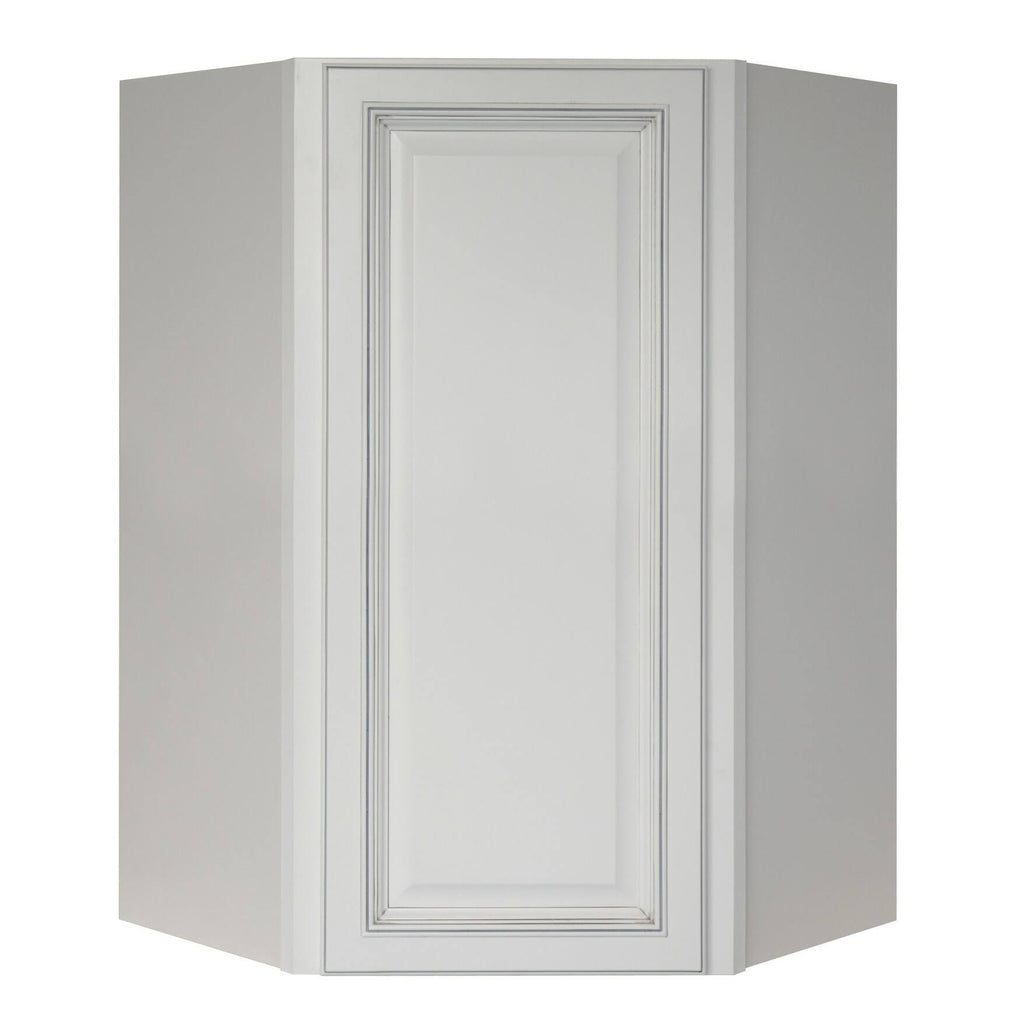 White Single Door Corner Wall Cabinet T29160