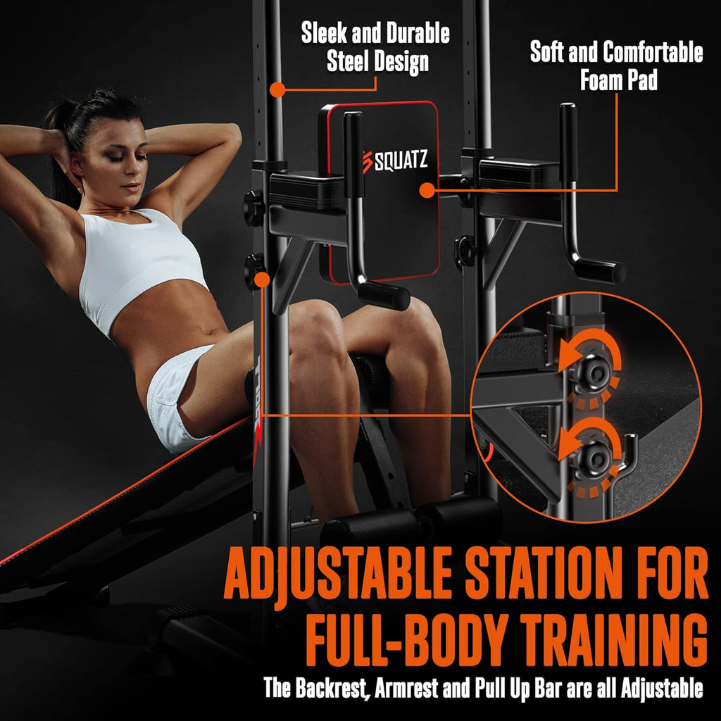 Multifunctional Pull-Up Workout Station with Steel Main Frame N99037