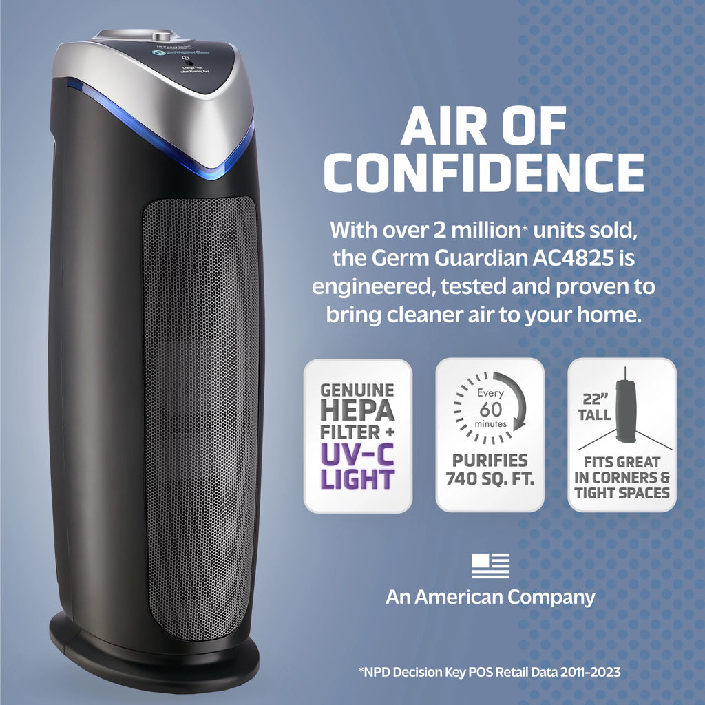 HEPA Air Purifier with UV-C, Gray K1928
