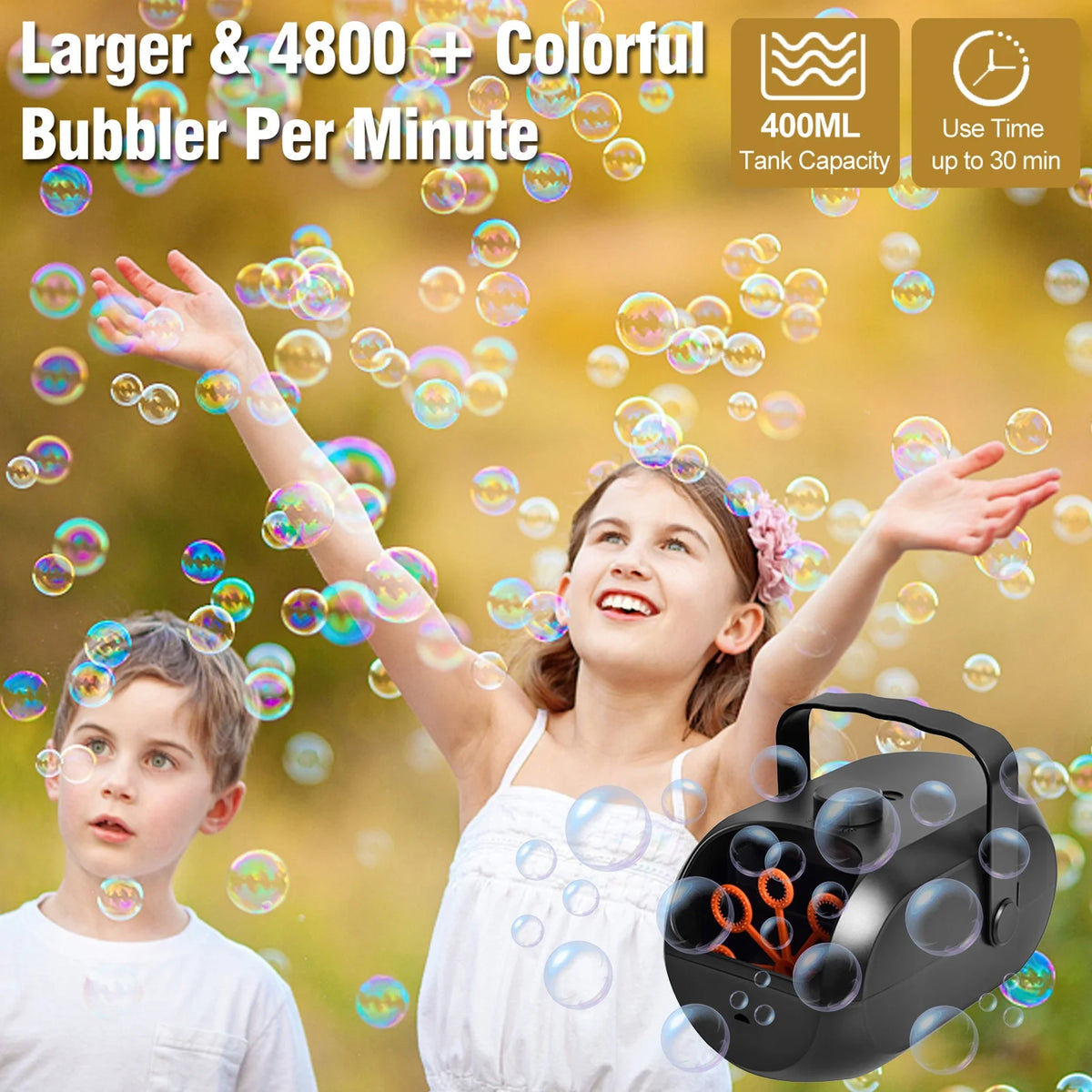 Portable Rechargeable Bubble Machine L70103