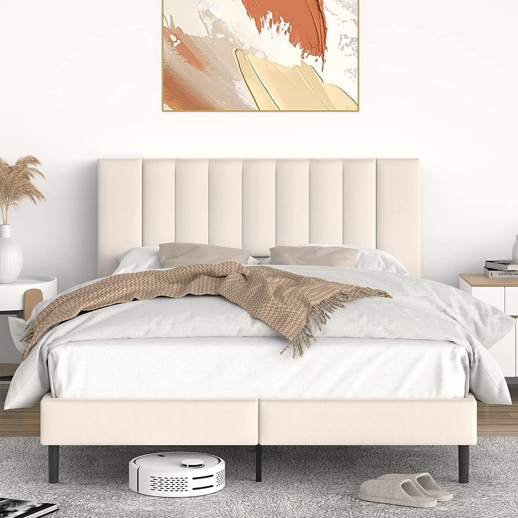 Queen Velvet Upholstered Bed Frame Q2476